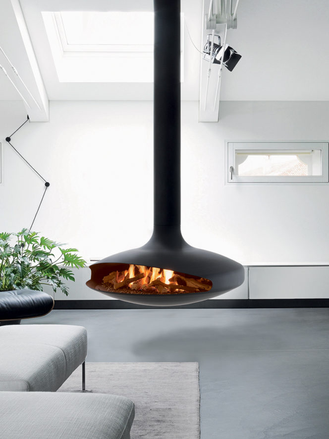 Gas Gyrofocus Suspended Fireplace 